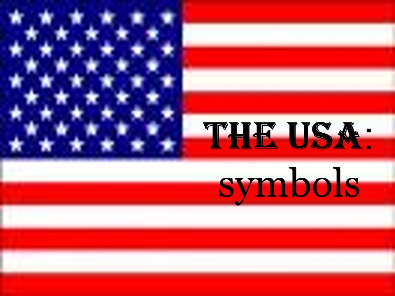 the USA: symbols